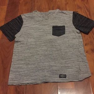 Black and Greyish Silver Boy’s T-shirt
